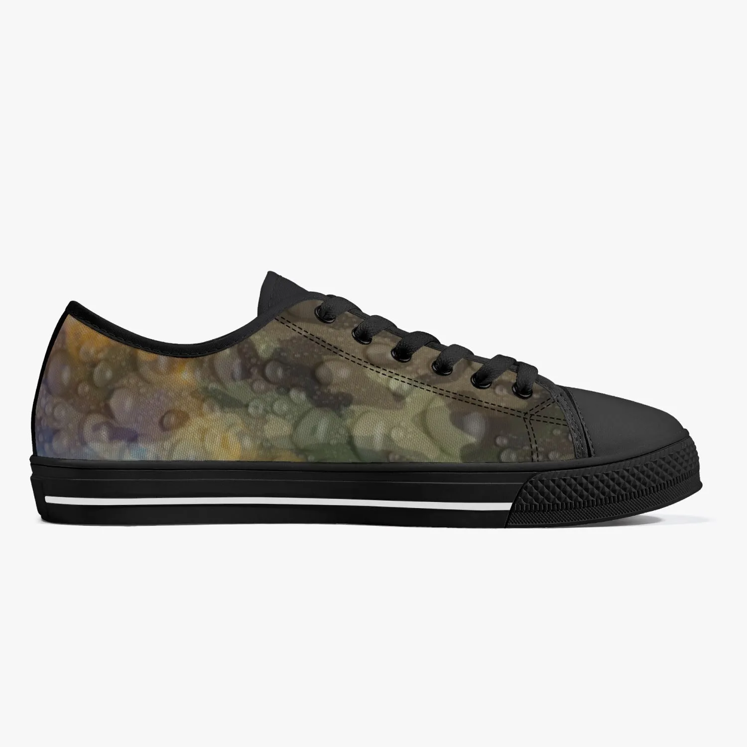 178. Rachvid Camouflage Classic Low-Top Canvas Shoes - White/Black