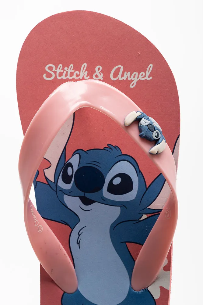 Angel And Stitch Flip Flop Pink