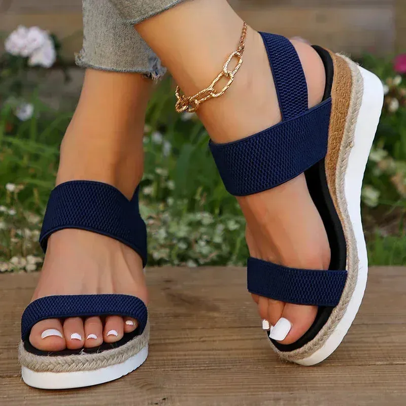 Beatrix - Comfortable Knitted Wedge Sandals for Women