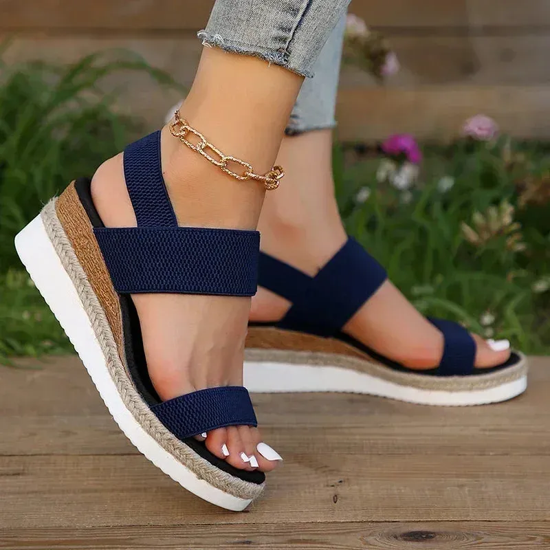 Beatrix - Comfortable Knitted Wedge Sandals for Women