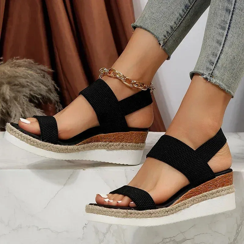 Beatrix - Comfortable Knitted Wedge Sandals for Women