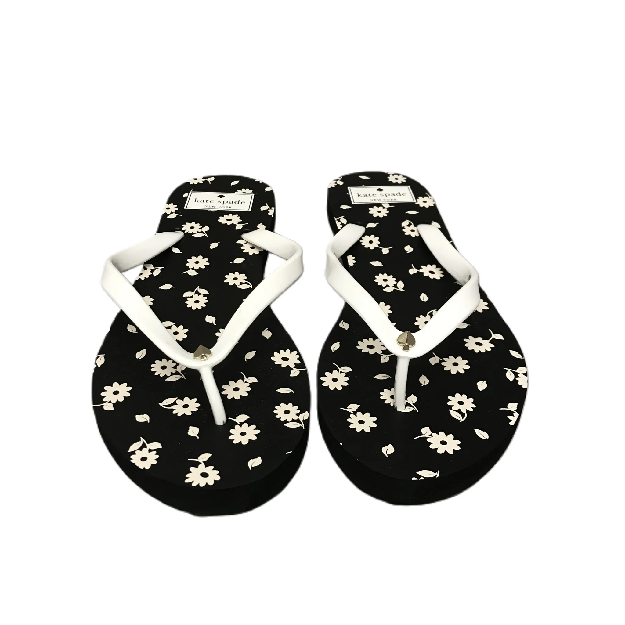 Black Sandals Flip Flops By Kate Spade, Size: 9