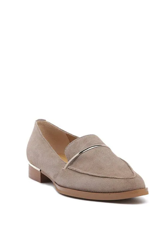 Easy On Suede Leather Loafers