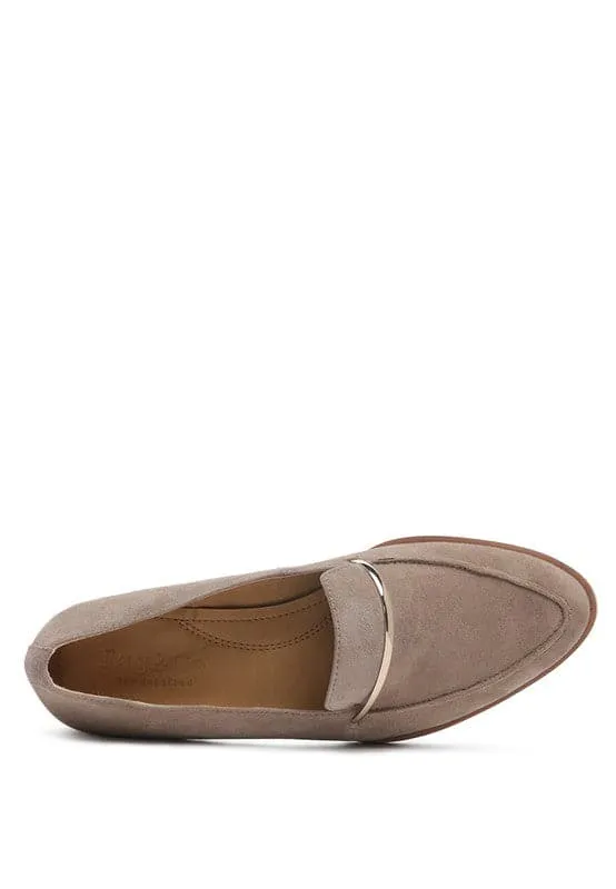 Easy On Suede Leather Loafers