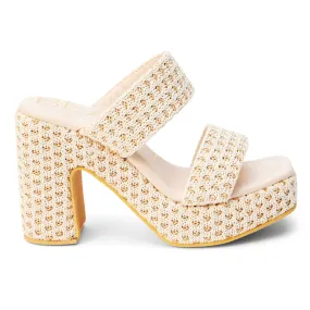 Gem Platform Block Heel Sandals