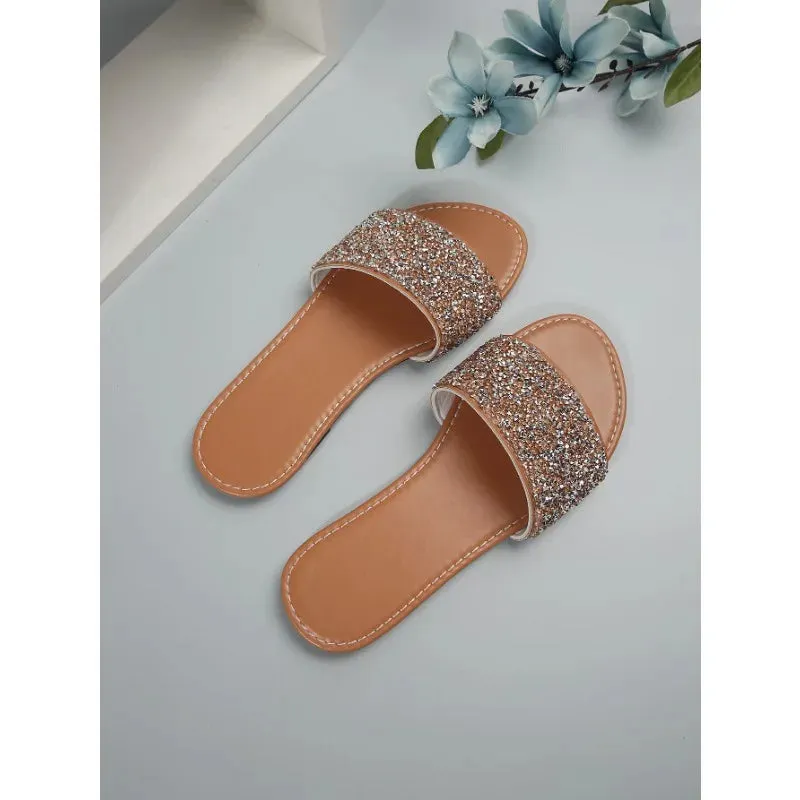 Glitter Bling Summer Slippers