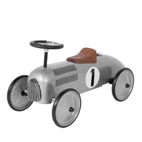 Goki Classic Ride On Metal Car - Silver