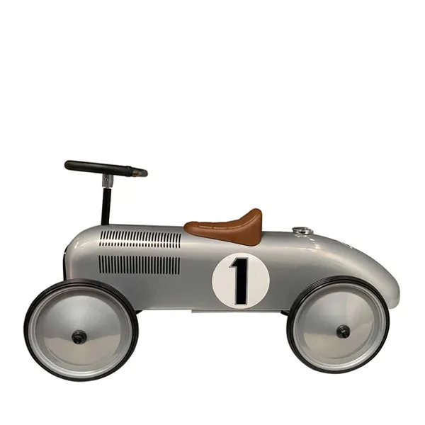 Goki Classic Ride On Metal Car - Silver