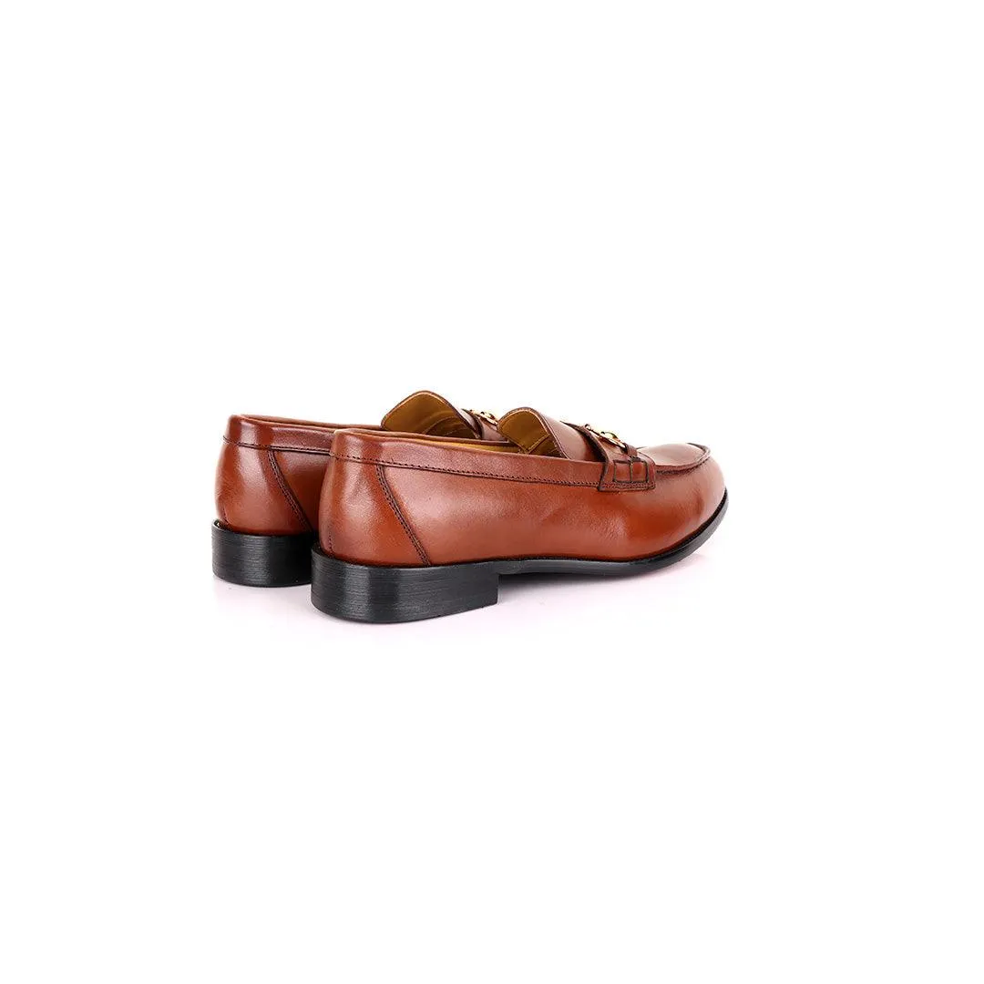 John Mendson Smooth Leather Brown Loafers