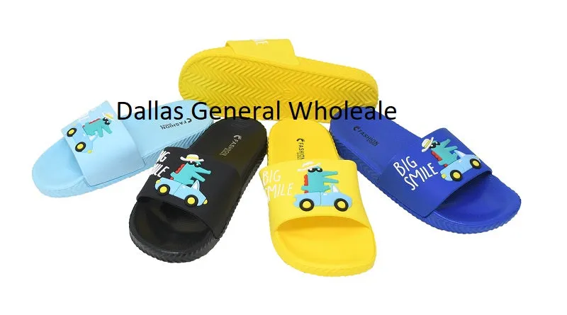 Little Boys Dinosaurs Flip Flops Wholesale