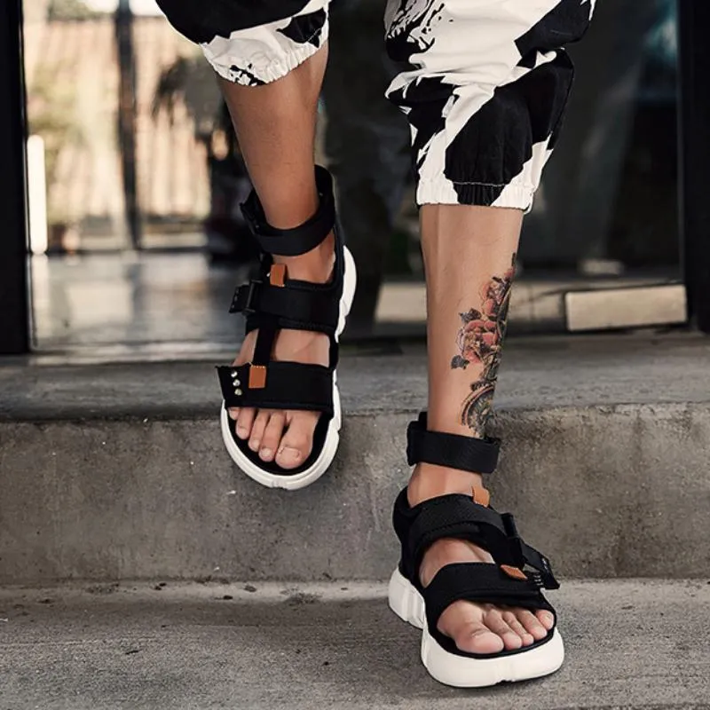 Men's Summer Canvas Platform Sandals