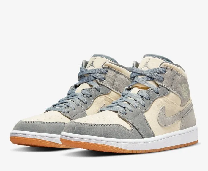 Nike Air Jordan 1 Mid 'Coconut Milk Particle Grey' Sale