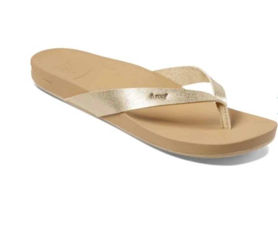 Reef Cushion Court Sandals Tan/Champagne