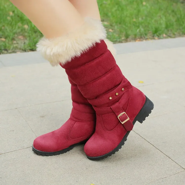 Round Toe Snow Boots