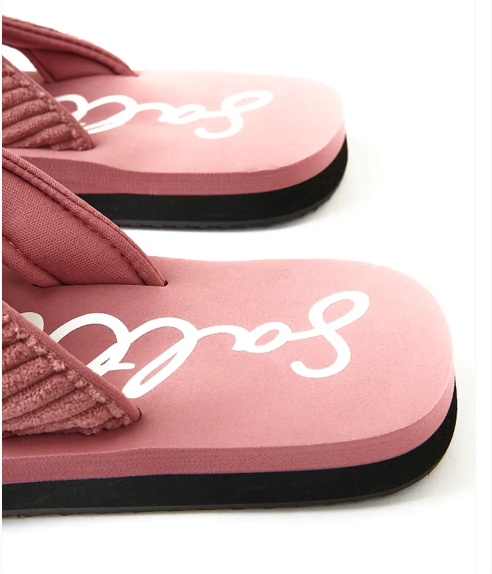 Saltrock Laguna - Womens Cord Flip Flops - Mid Pink