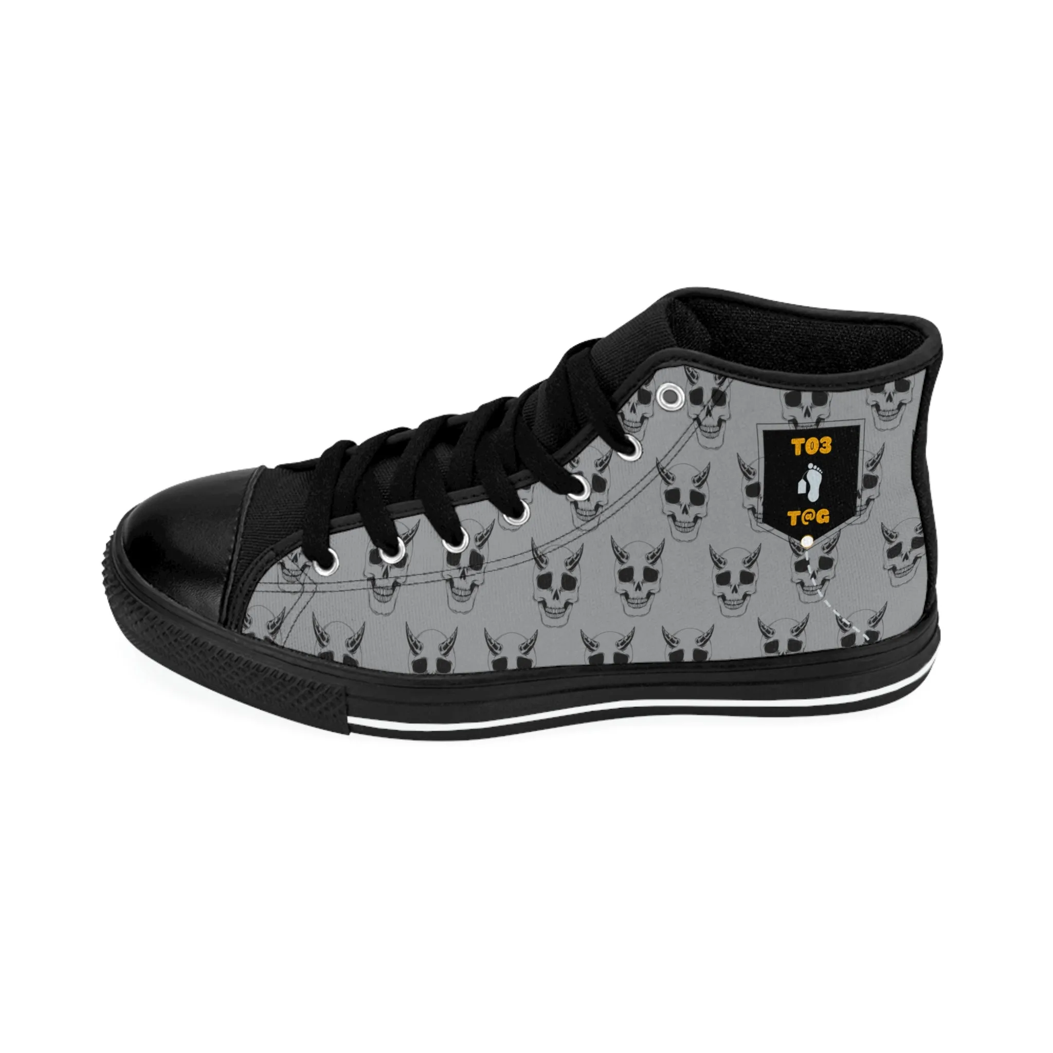 Toe Tag High-top Sneakers Demon Skull