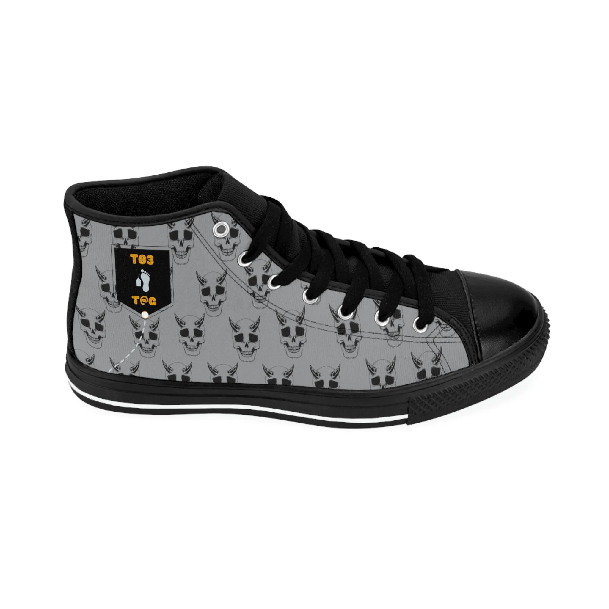 Toe Tag High-top Sneakers Demon Skull