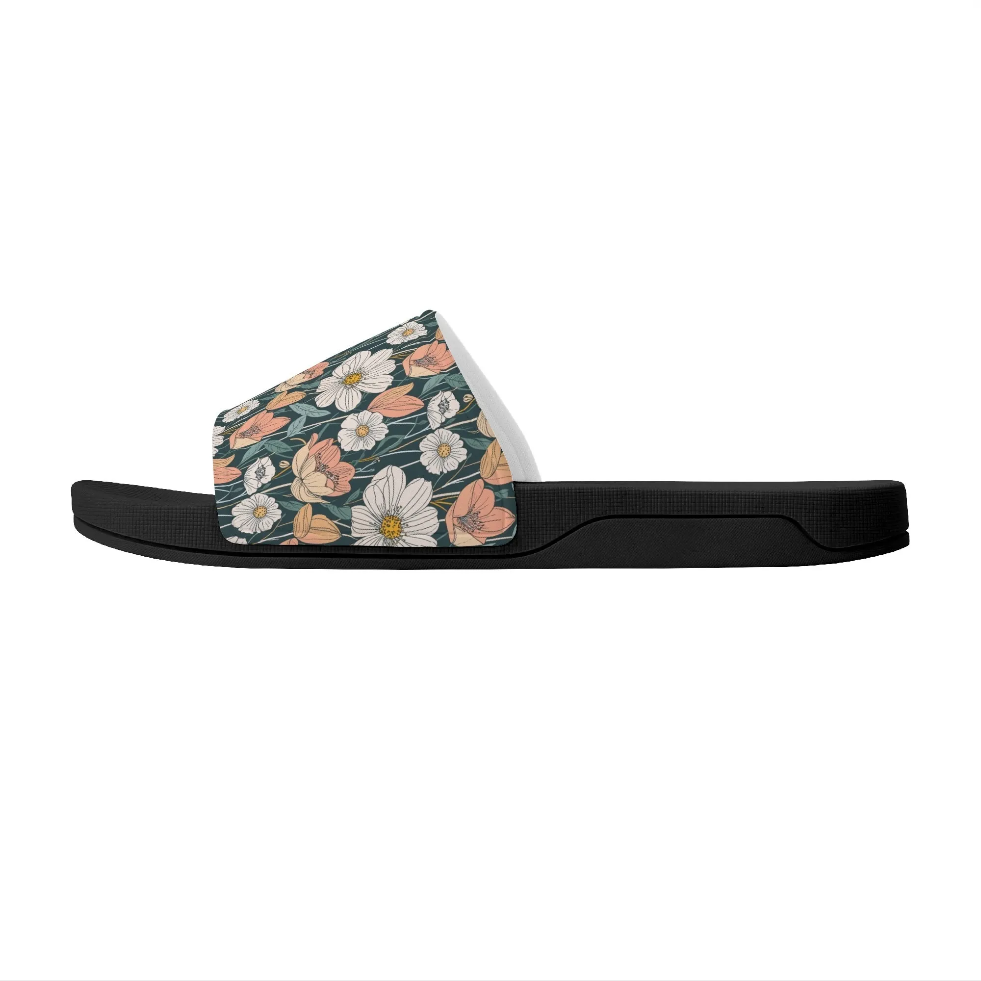 Tulips and Daisys Womens Slide Sandals