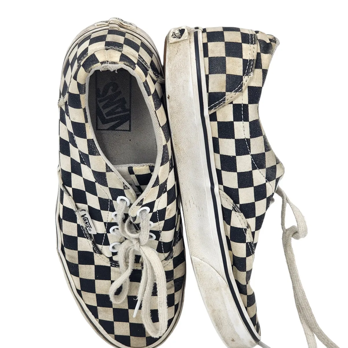 Vans Off The Wall Shoes Womens 8 Checkerboard Canvas Skater Low Top Sneakers