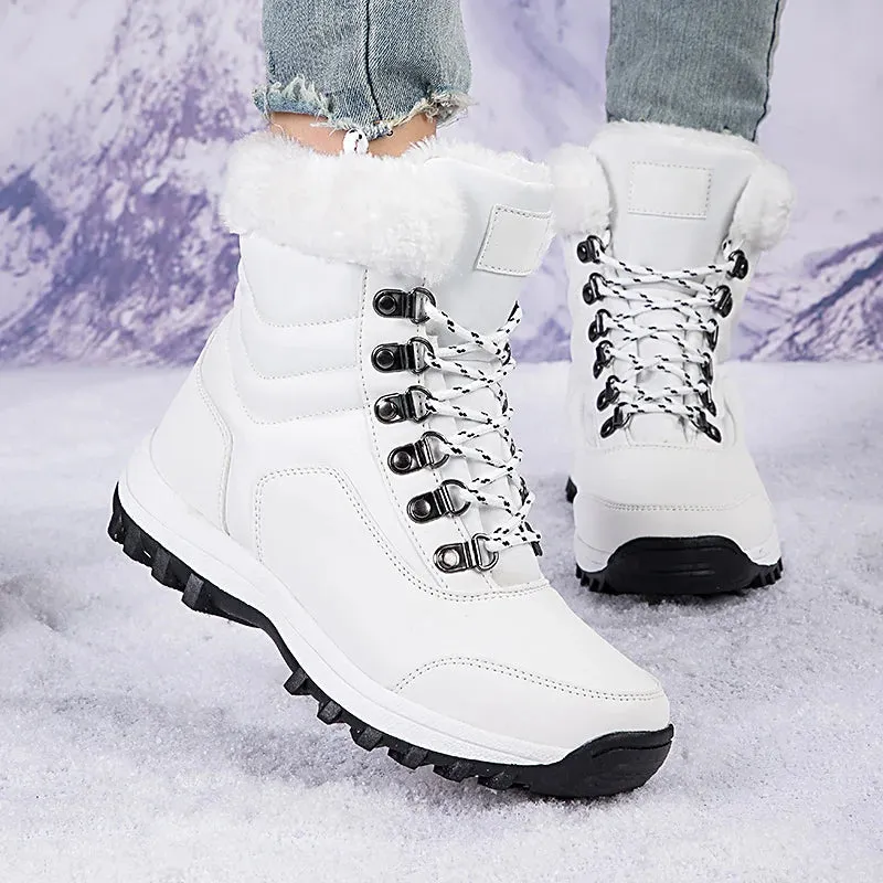 Women’s Outdoor Snow Boots | Warm, Waterproof Sneakers with Thick Sole