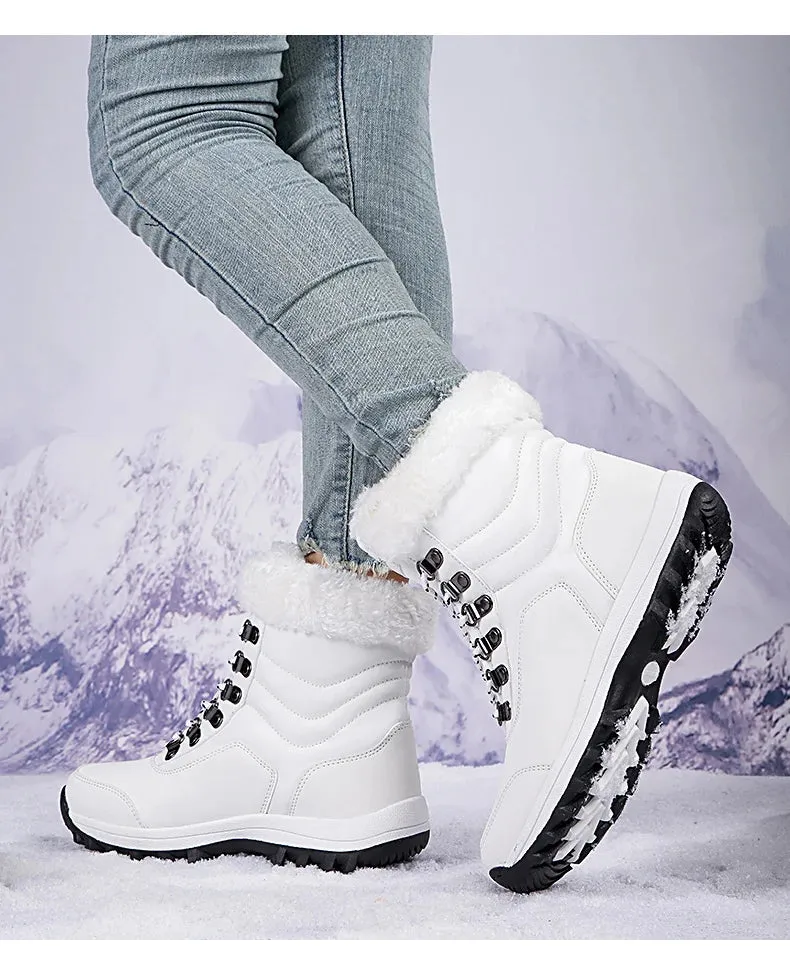 Women’s Outdoor Snow Boots | Warm, Waterproof Sneakers with Thick Sole